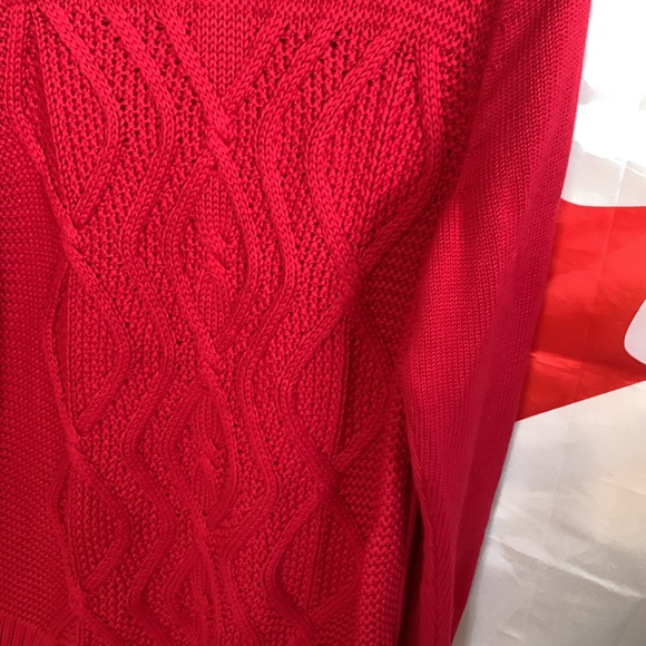 NWT Land’s End Women’s Red Pullover Sweater Size 1X - Picture 5 of 13